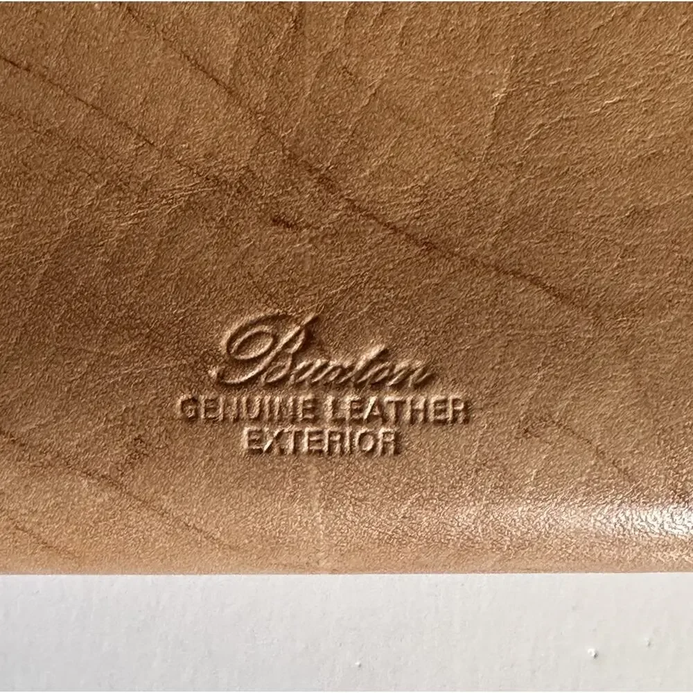 Buxton Heiress Pik Me Up Vintage Wallet Tan Checkbook Credit Card Continental